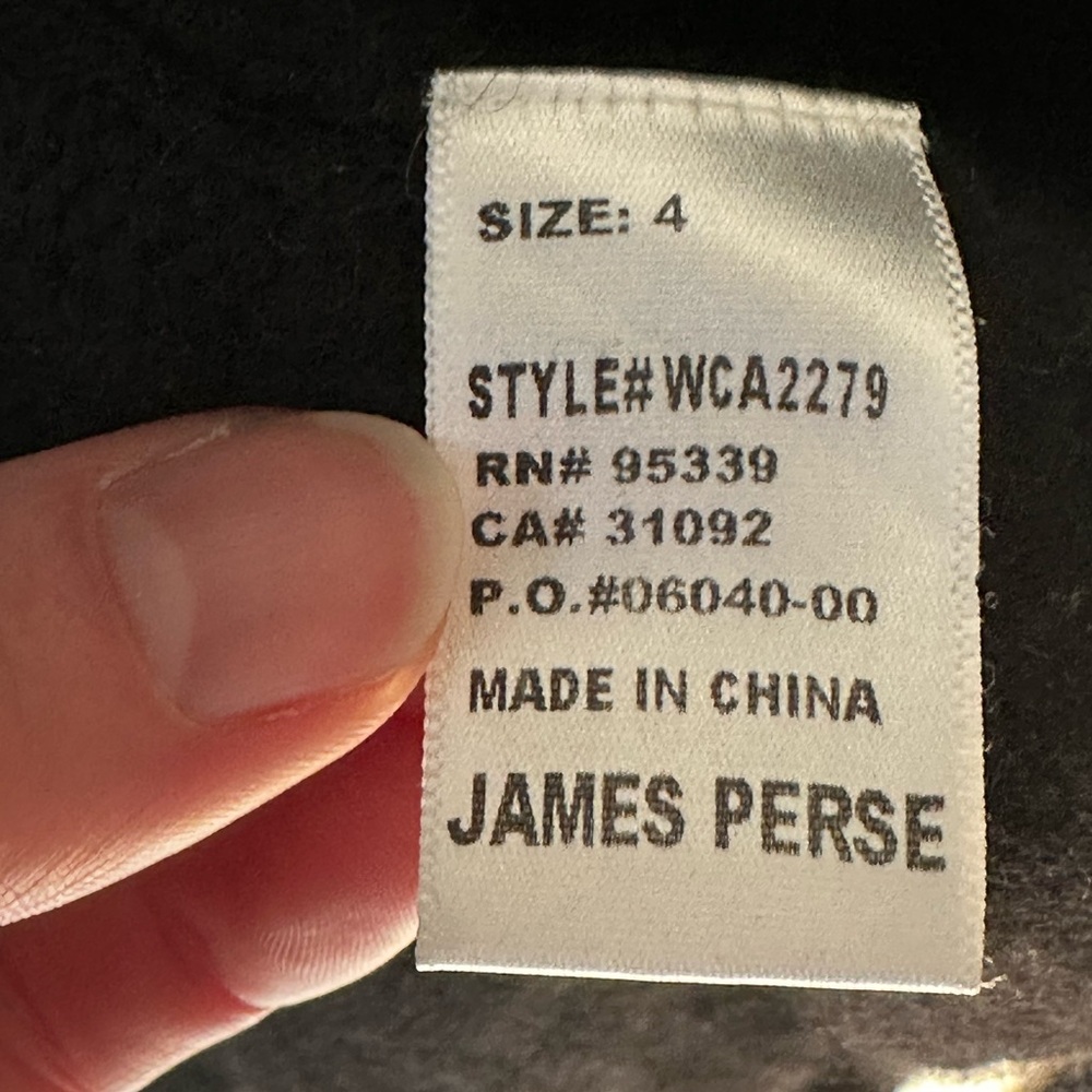 EUC James Perse 100% cashmere black waterfall cardigan sweater - size 4/XL - Picture 7 of 9